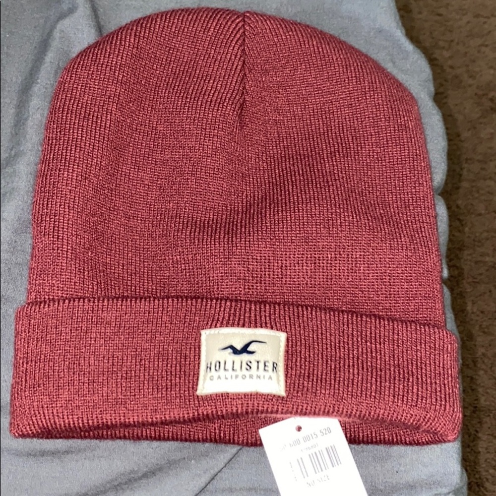 Brand new maroon hollister beanie